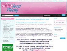 Tablet Screenshot of akvarijnirybyprodej.cz